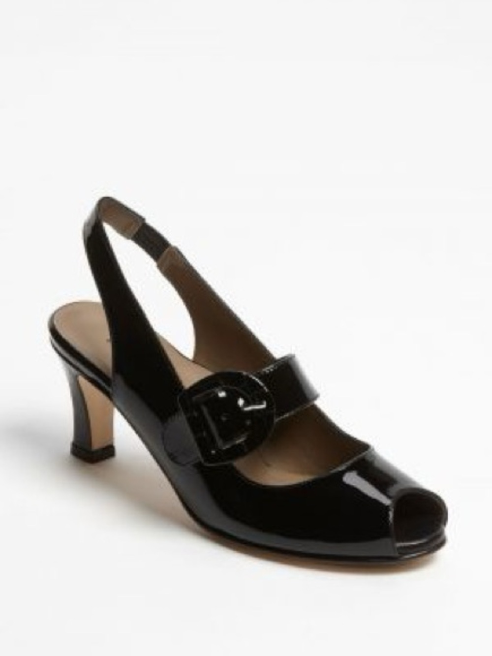 ANYI LU🌷’The Tulip’ Heels Black Croc